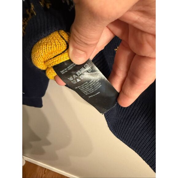 Harry Potter Navy Blue NYC Exclusive Yule Ball Pullover Sweater Size Medium - Picture 4 of 5